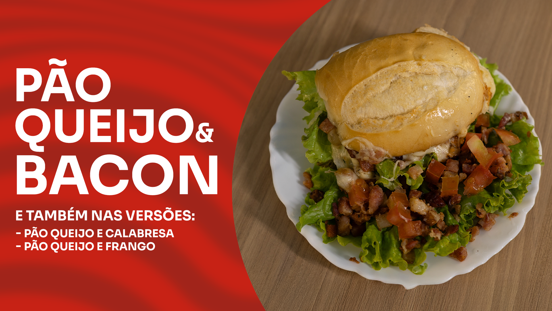 pao queijo e bacon